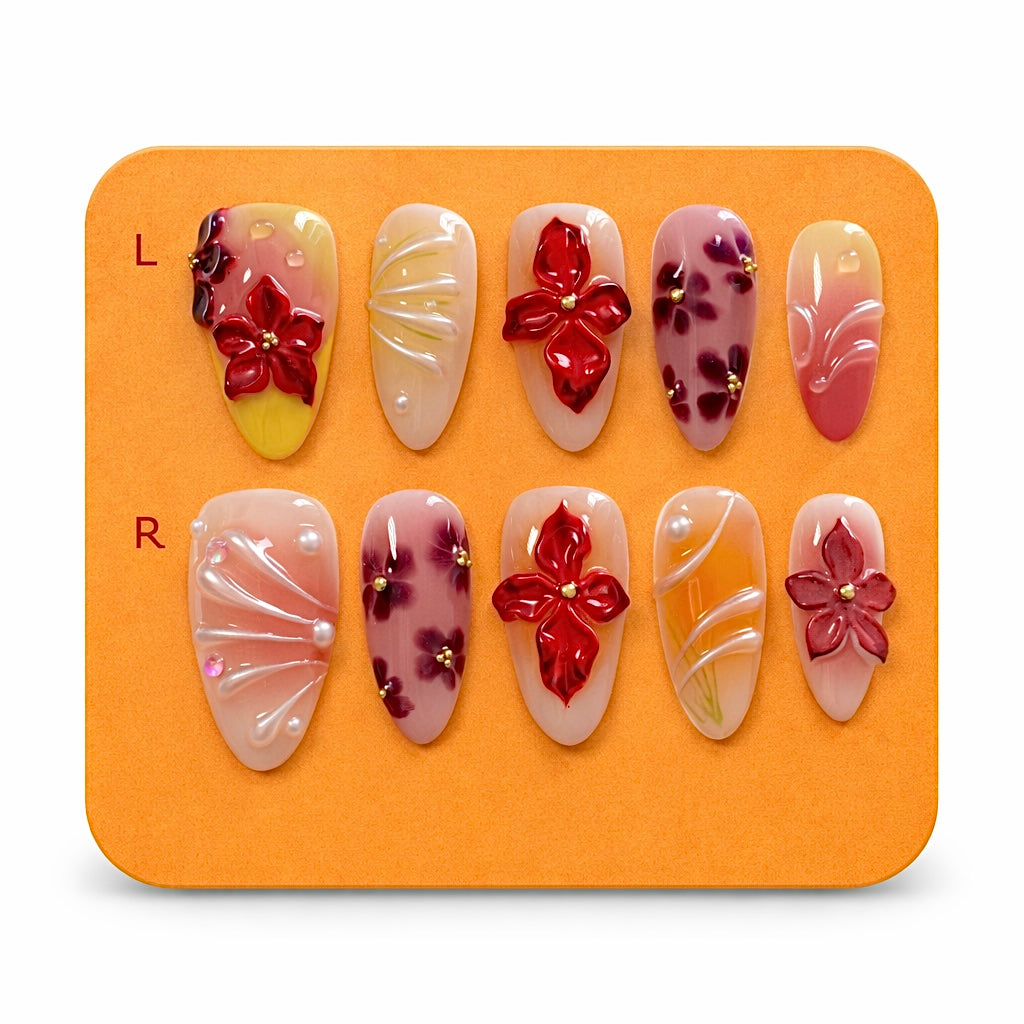 Press-On Tropical Petals