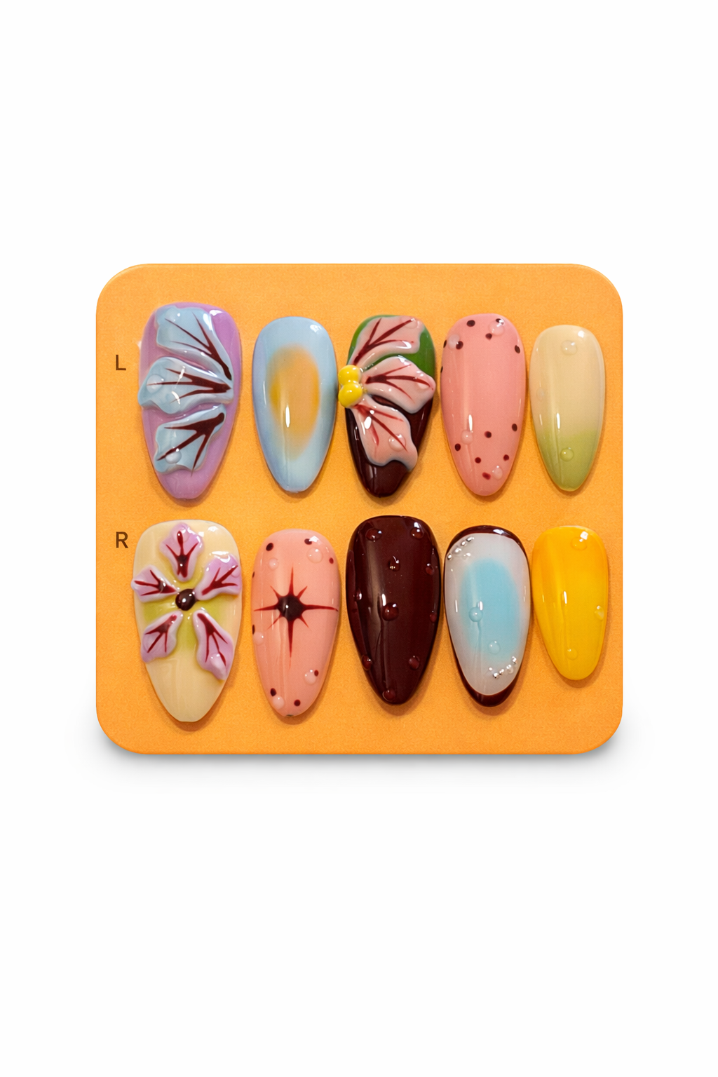 Press-On Fleur Pastel