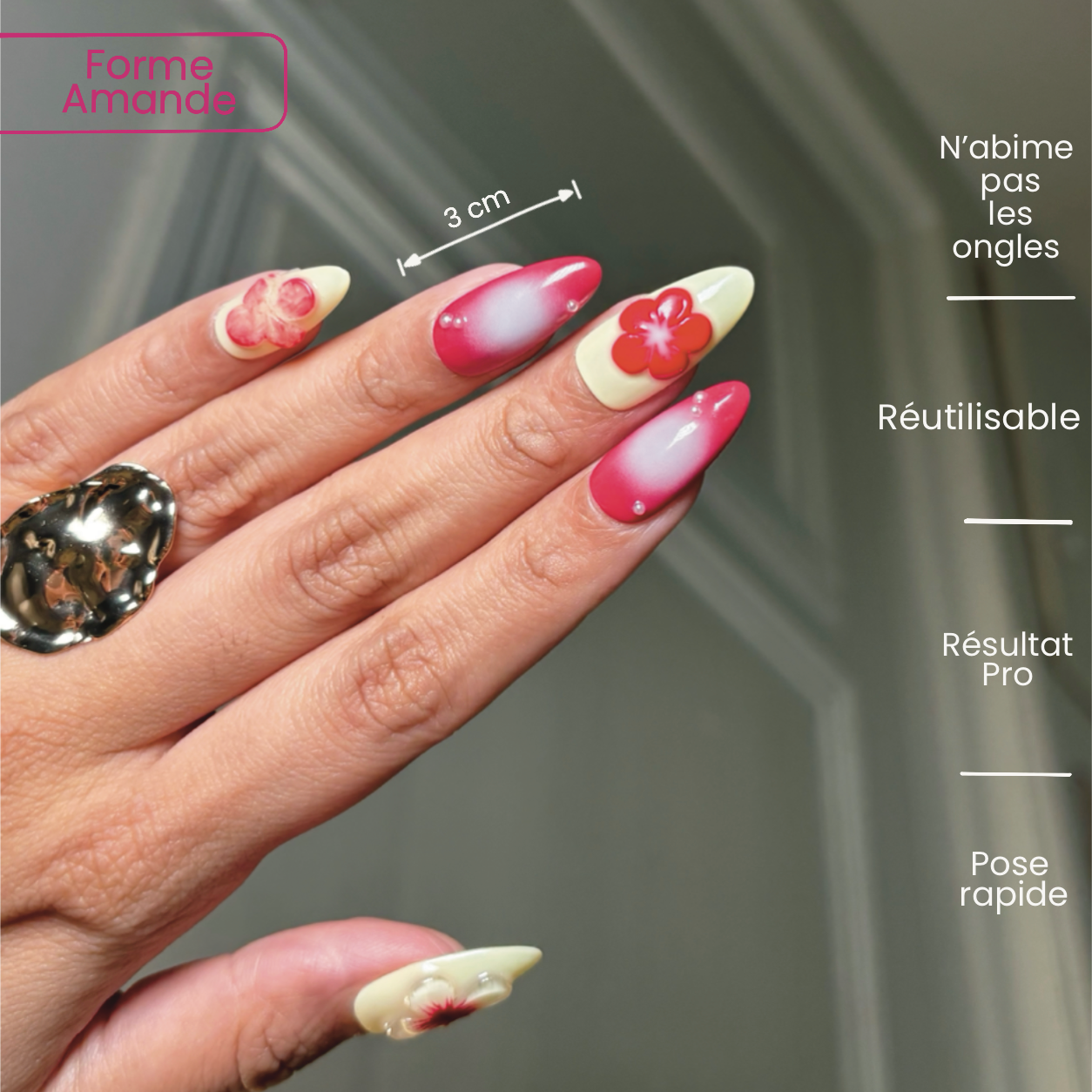 Press-On Fleur Passion